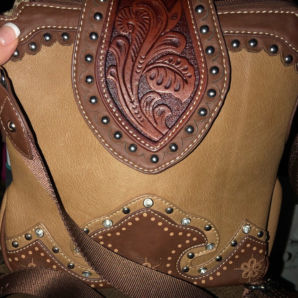 Brown Montana West Crossbody Bag